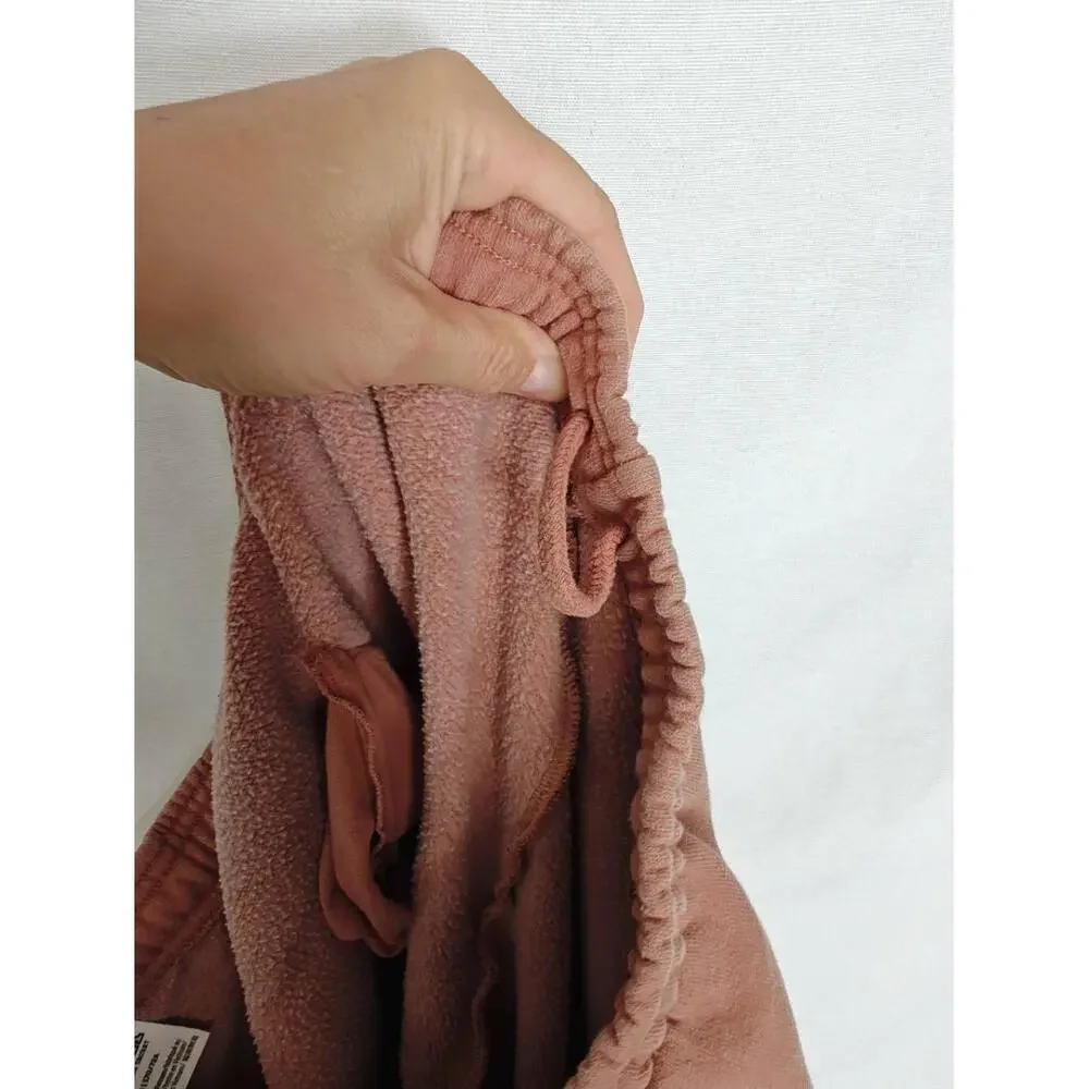 Victoria's Secret PINK Sweatpants Campus Elastic Waist Cuffed Rust Brown Medium‎